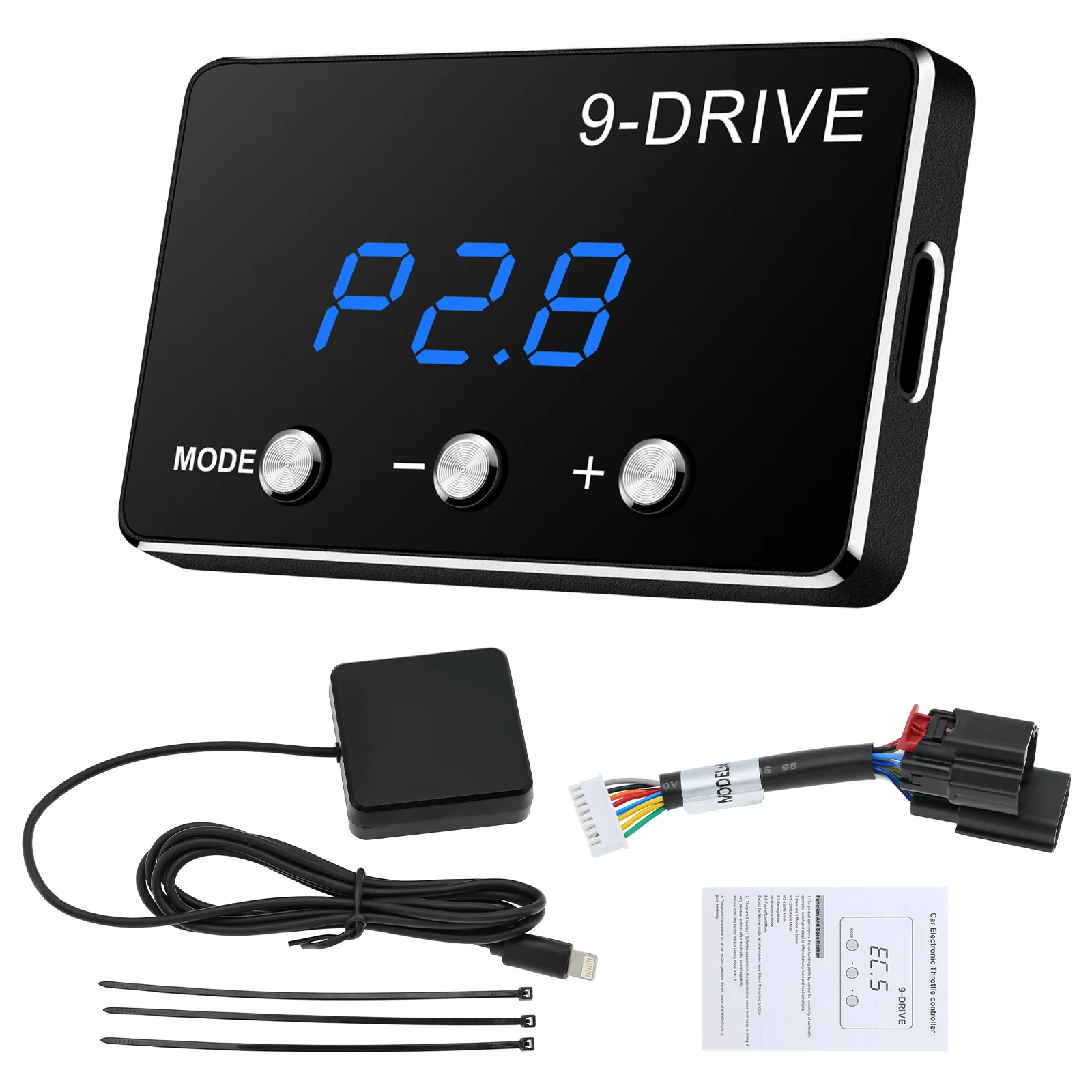 Throttle Controller Digital Accelerator Tuning Parts Plug Play 9 Drive 5 Modes Racing Accelerator Potent Booster Throttle Response Controller