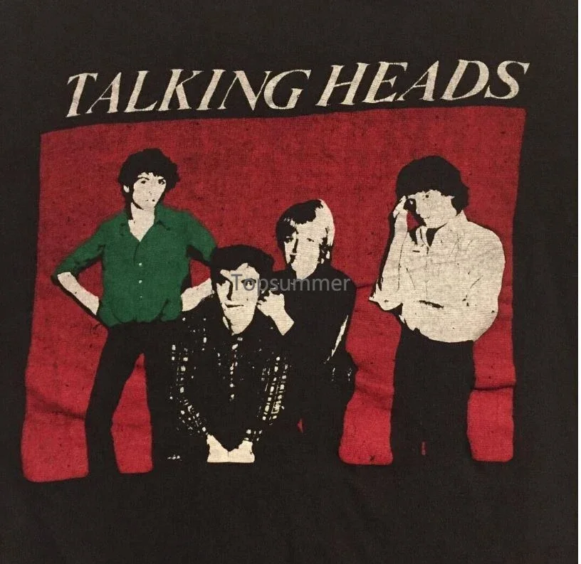 

Vintage Talking Heads Band Shirt Short Sleeve Black Unisex Men S-5Xl