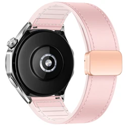 Leather and Silicone Comfort Strap - 22/20mm Adjustable Bracelet Band Accessory - 20mm Universal (Silty sand color 13)