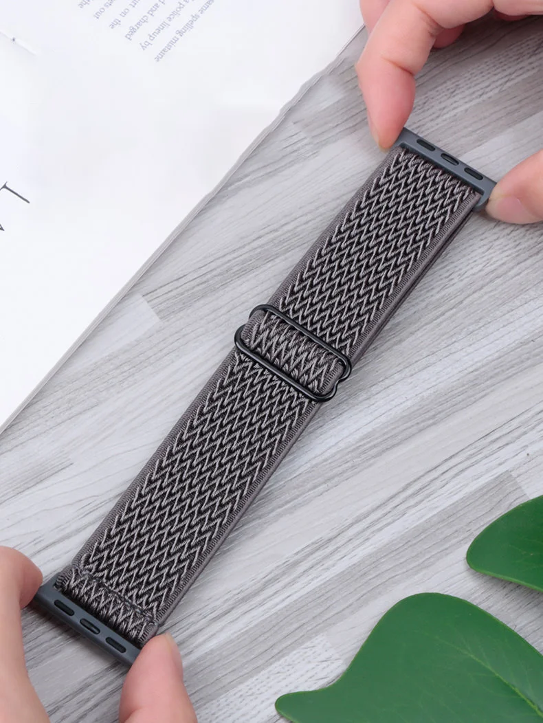 Adjustable Stretchy Nylon Sport Strap for Smartwatches - Unisex Design