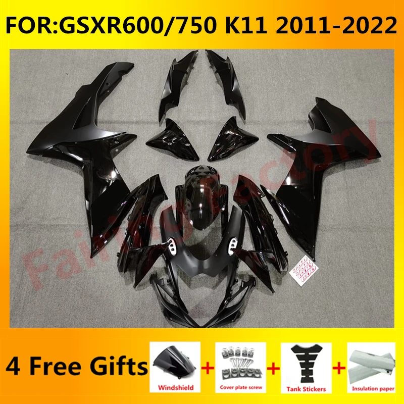 

Комплект обтекателей для GSXR600 750 GSXR 600 GSX-R750 K11 2011 2012 2013 2014 2015 2016 2017 2018 2019 2020 2021 комплект обтекателей черный