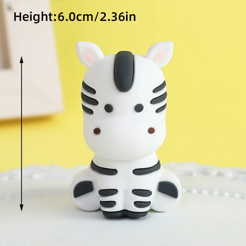 Safari Zebra Taart Topper Wit Zwart