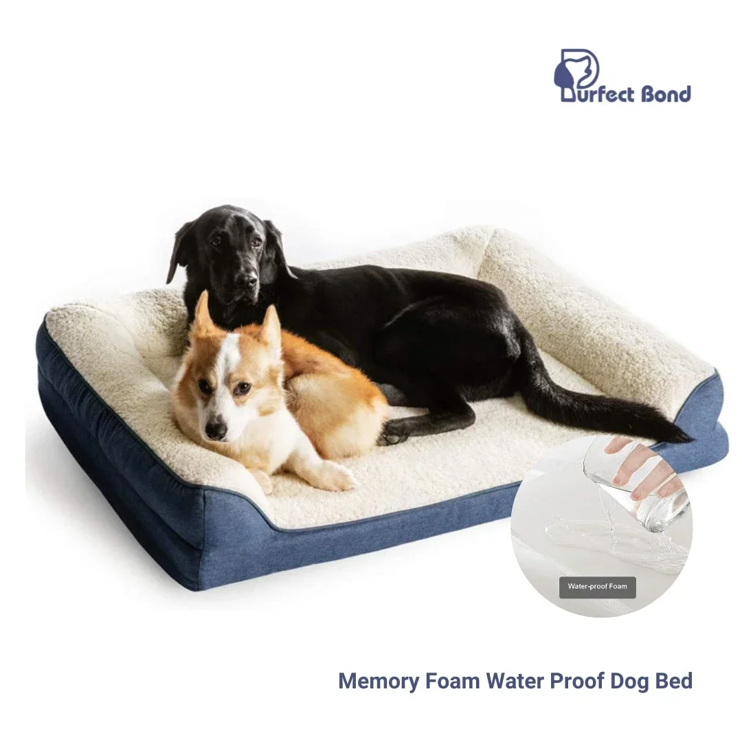 

Memory Foam Water Proof Dog Beds Comfort Expression Waterproof for Extra Large Dogs Durable Dog Sofa The Pet Bed Washable