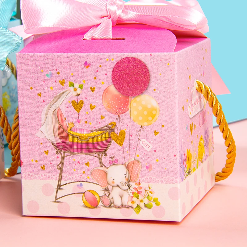 Scatoline Gender Reveal - Confezione Da 50, Con Nastri Rosa E Blu, Per Feste E Bomboniere - Foto 12