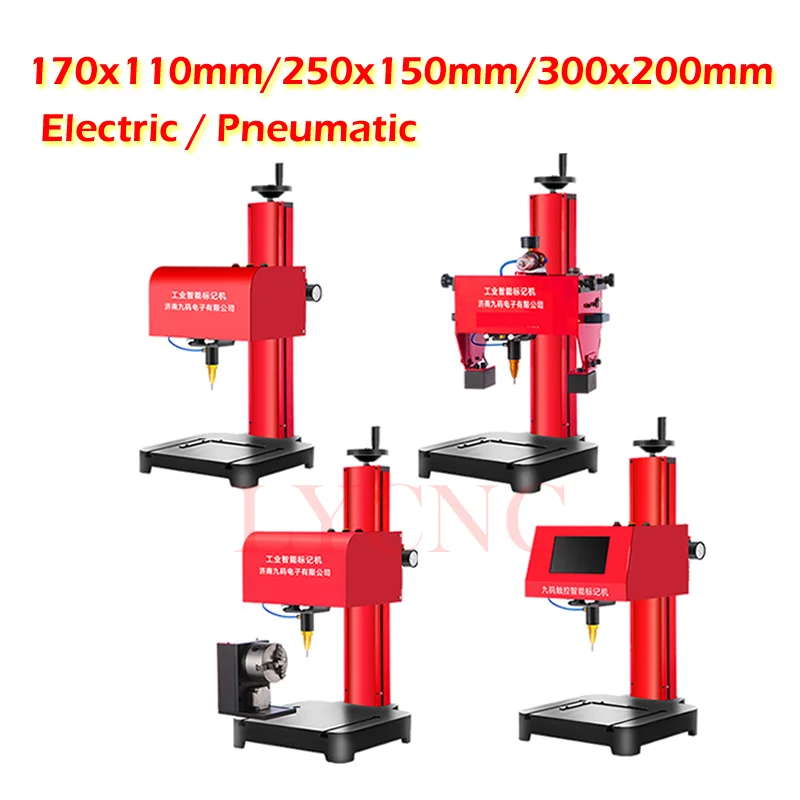 

LY 3 Axis Portable Electric Pneumatic Lettering Machine Metal Signage Nameplate Marking Engraver for Frame Chassis Plotter