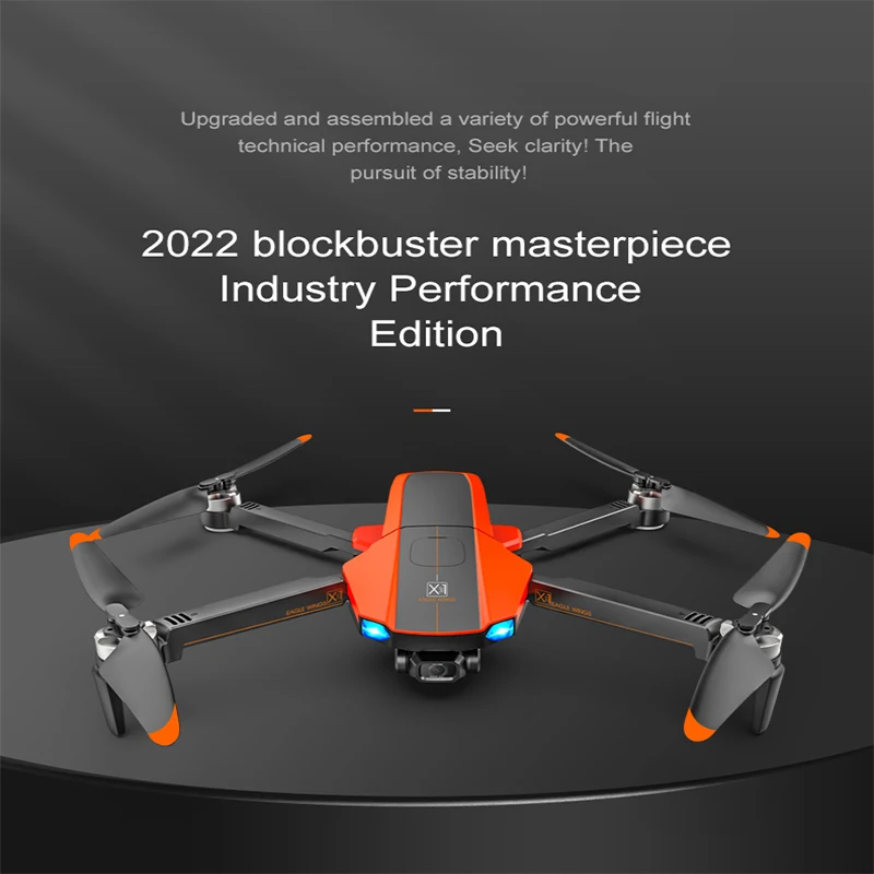 X22 드론 6K ESC 3 축 짐벌, 브러시리스 GPS, FPV 광학 흐름 로컬라이제이션, 전문 공중 5G 와이파이, 360 ° 장애물 회피