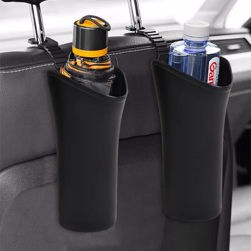 Multifunctional Car Umbrella Storage Bucket Black Plastic Holder Barrel with Hook Trash Storage Box Waterproof Umbrella Sets