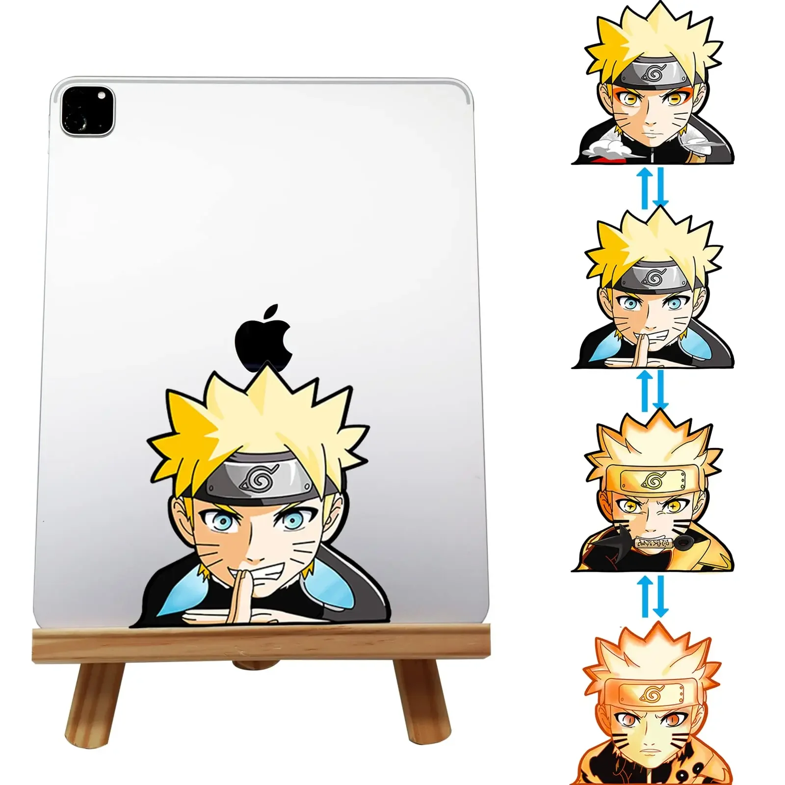 

Naruto 3D Motion Stickers New Designs Japanese Anime NARUTO Collection Holography Lenticular Stickers Waterproof for Car Laptop