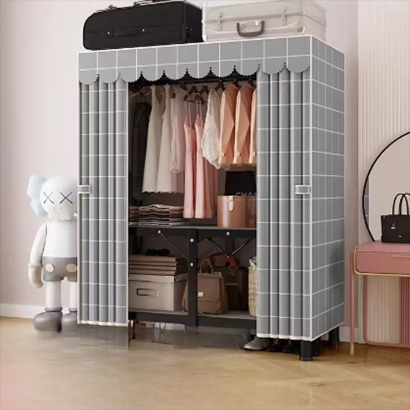 

Cute Nordic Storage Wardrobe Cube Apartment Cabinets Stackable Wardrobe Bedroom Clothes Szafy Do Sypialni Bedroom Furniture
