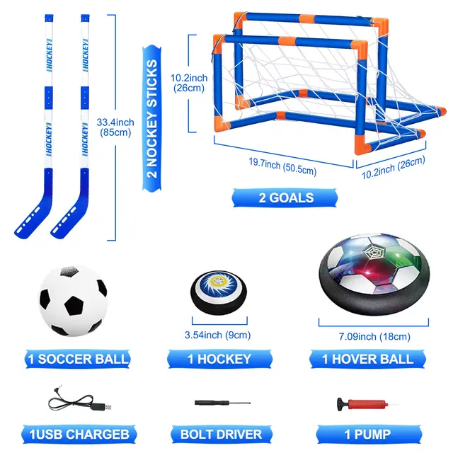 Hover Air Hockey & Soccer Set 3