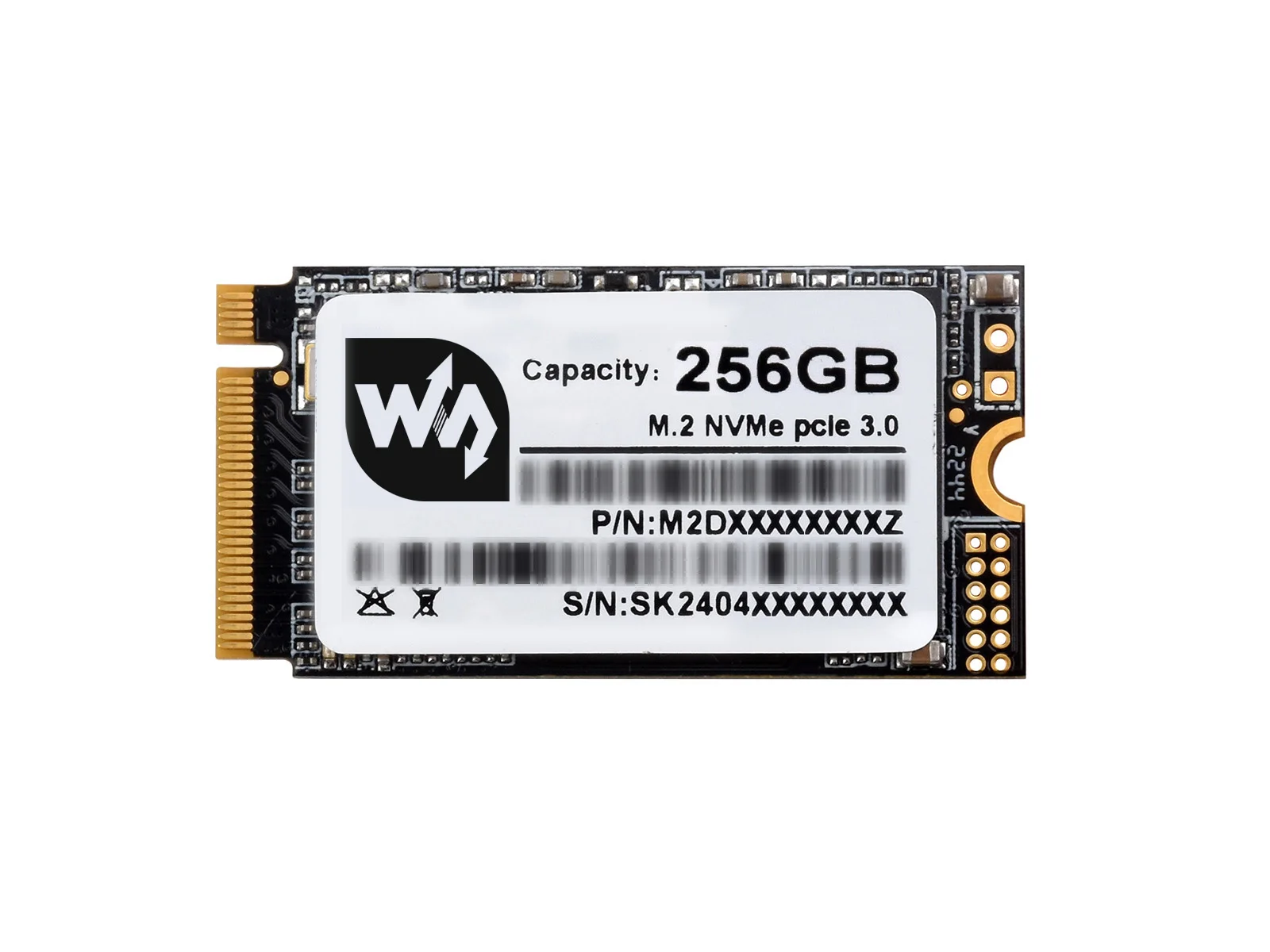 Waveshare SK M2 NVME 2242,  ָ Ʈ ̺, ǰ 3D TLC ÷ ޸, NVMe , M.2 ̽, 128GB, 256GB