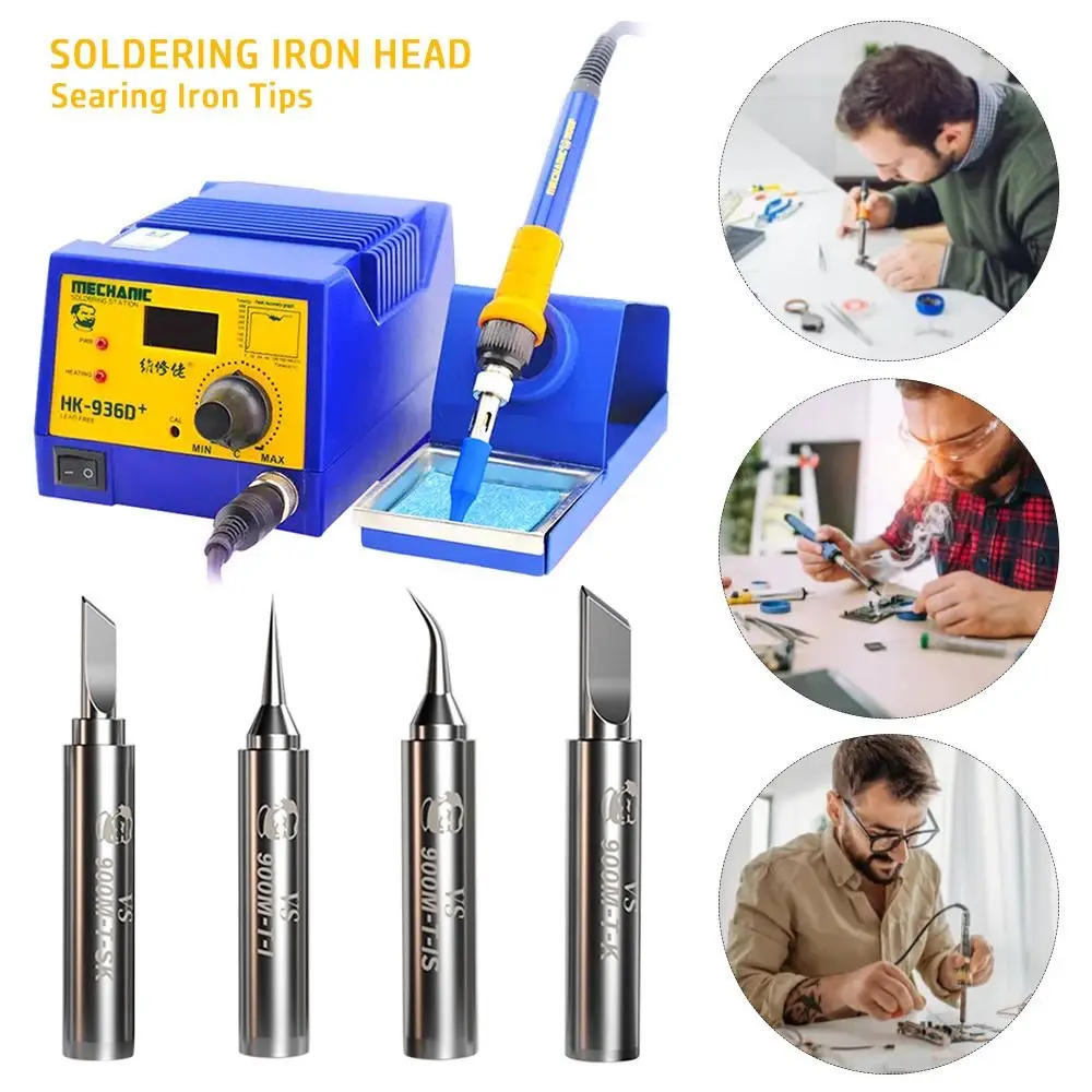 

Lead Free 936 900M Welding Tips Durable Oxygen-free Copper Solder Head Searing Iron Tips 936 937 Soldering Stations