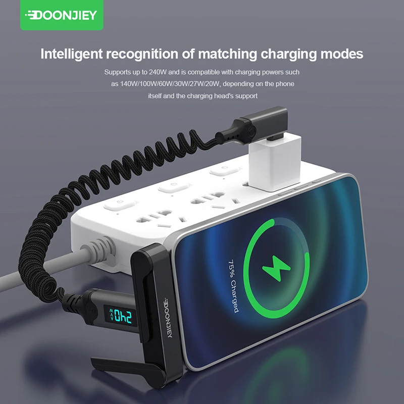 USB5.0 타입 C 폰 스탠드 어댑터 240W 고속 충전 120Gbps 16K 다기능 접이식 컨버터 호환 썬더볼트 5/4
