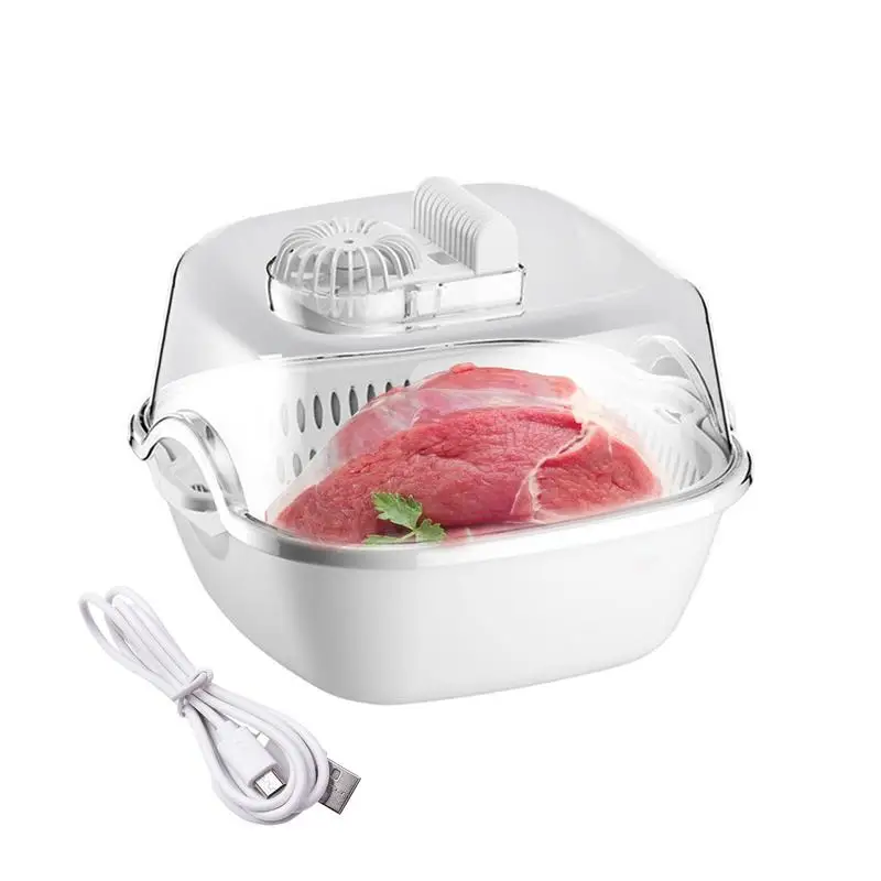 

Frozen Meat Defroster 4 in 1 thawing machine Household Double-Layer Food Defroster with Drain Hole Design for Frozen Meat, Steak