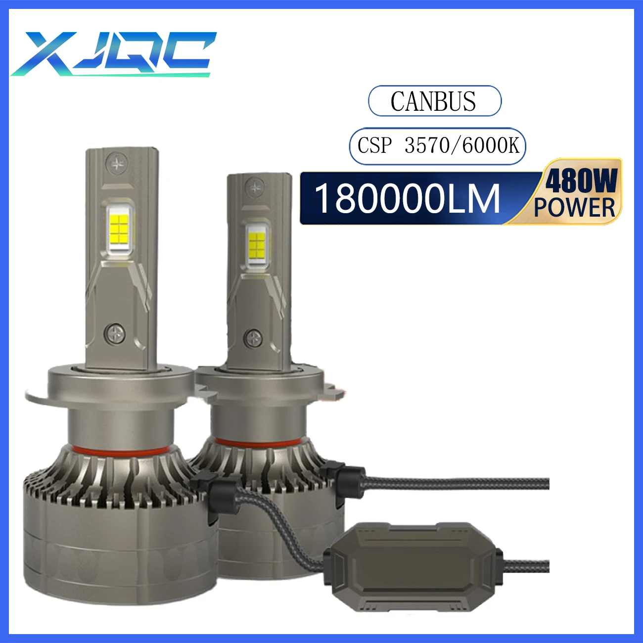

XJQC 180000LM 480W H4 H7 H3 9005 9006 9012 LED Canbus Bulbs H1 H8 H11 Ultra Bright High Concentrat Car Headlights Auto Parts