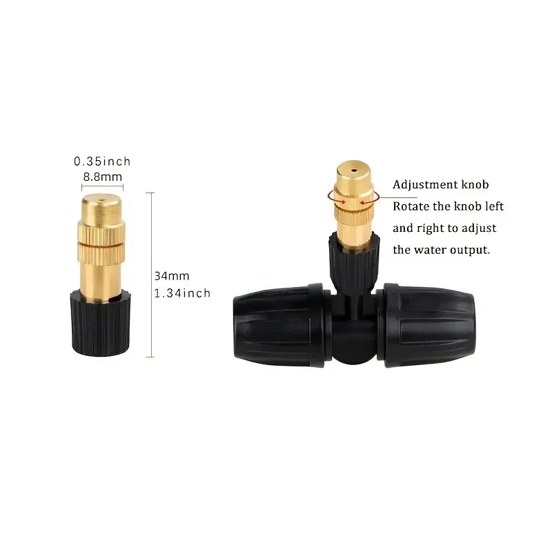 5-20m Garden Watering System Automatic Irrigation Spray Sprinkler System Garden Potted Irrigation Kit Spray Cooling Kit - 6