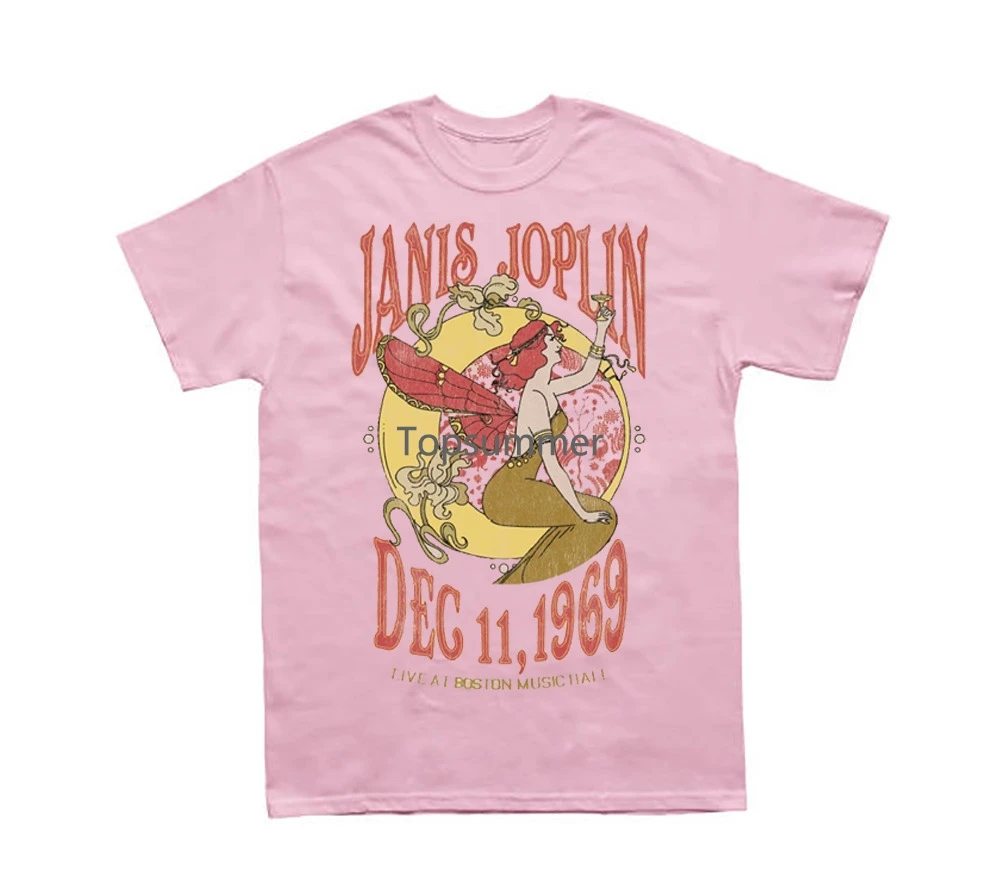 L'Ultimo Concerto 1969 Janis Joplin Shirt Classic Light Pink Unisex S-5Xl Ne1809