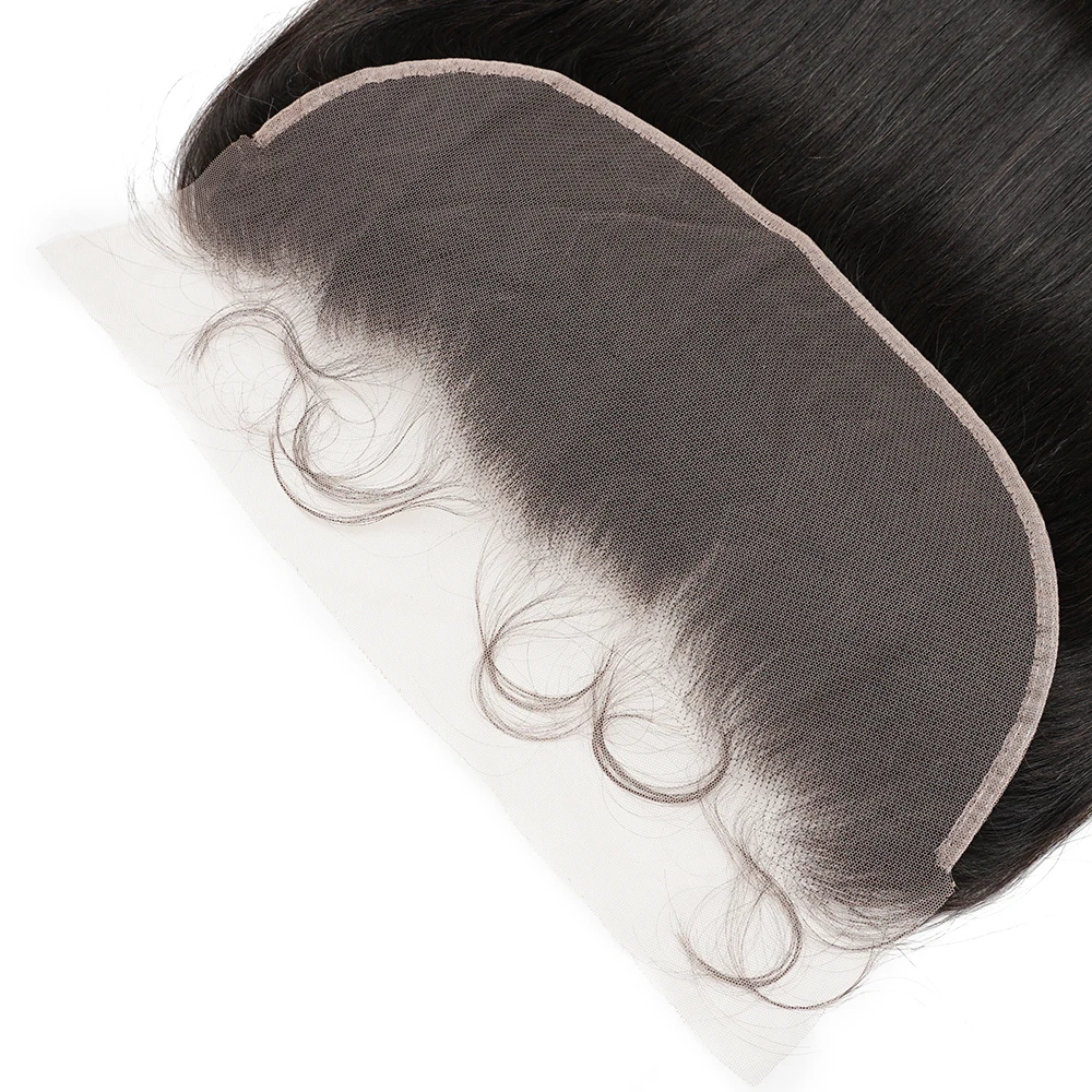 13x6 Lace Frontal For Wigs 100% Human Hair Remy Transparent Lace Natural Hairline With Baby Hair