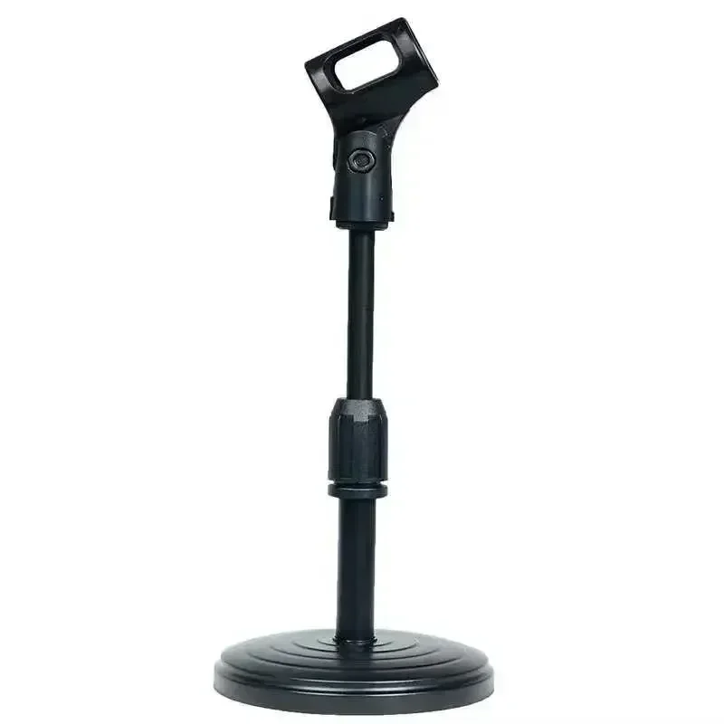Microphone Stand Desktop Adjustable Lifting and Weighting Disc Base Shockproof Network Live Broadcast Mic Stand Accessories