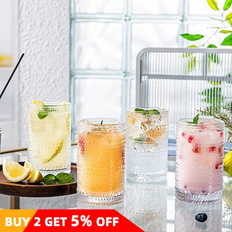 Cabilock 6er Set Retro Sektflöten - Elegante Glasbecher Mit Diamant-Textur Hochglanz