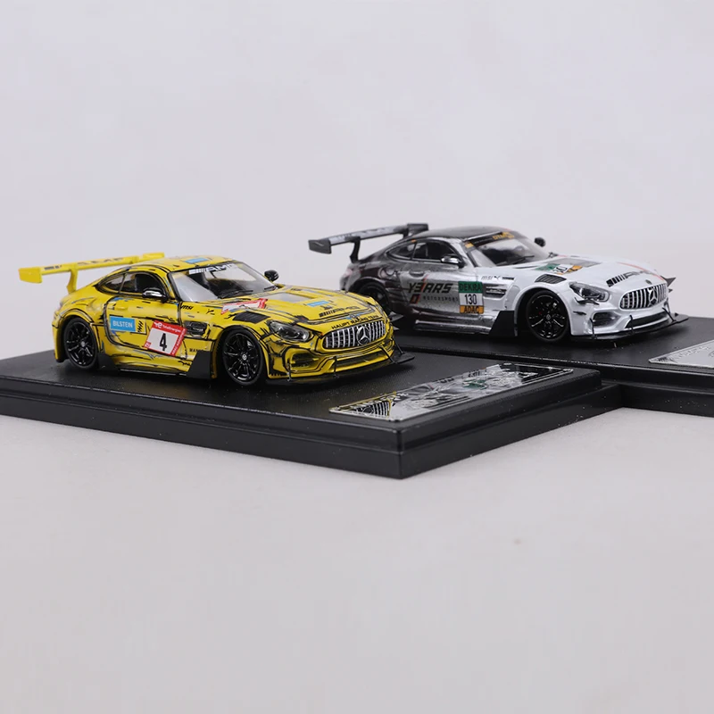 RM 모델 1:64 AMG GTS 뉘르부르크링 DTM 레이싱 라이버리 합금 다이캐스트 자동차 모델 장난감 수집 전시품