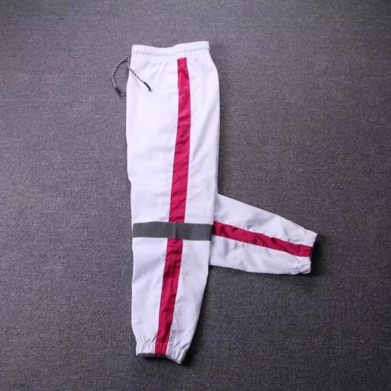 Patchwork men reflective hip hop pants side stripe streetwear night jogger sweatpants women casual trousers pantalon hombre