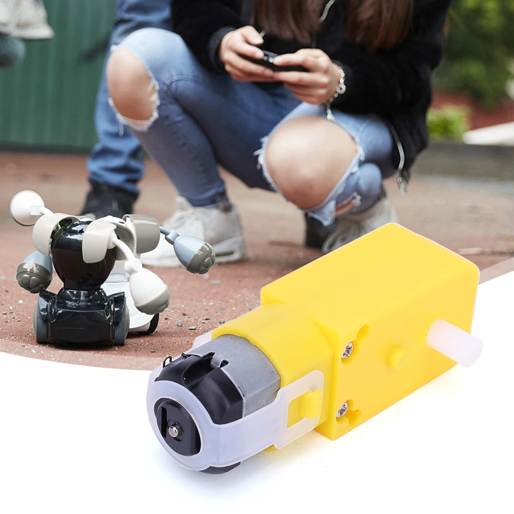 Dual Shaft TT Motor Gearmotor Install EMC Smart Car Chassis Four Drive Car Motor Electric Gear Motor for DIY Smart Car Robot