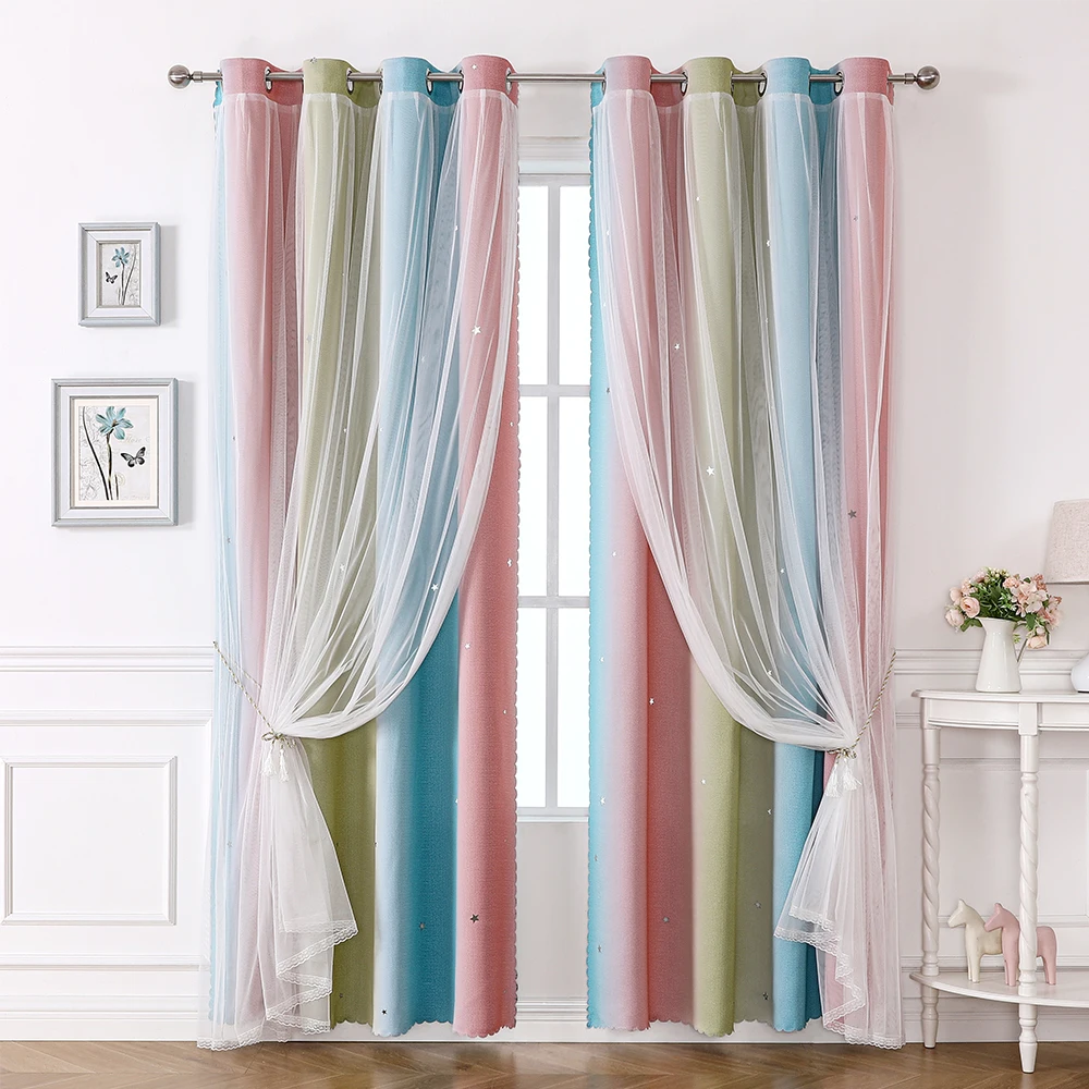 TOWN & COUNTRY LUXE Talia - Cortinas De Doble Capa Para Interiores