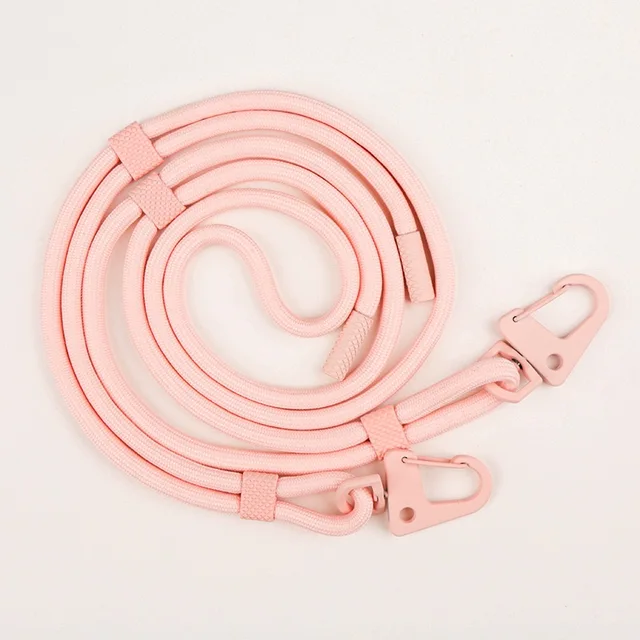Dual Clip Rope Crossbody Lanyard Tether For Mobile Phone 160cm 6mm Detachable Adjustable Strap Bold Long Neck Hang Hook Cord 3