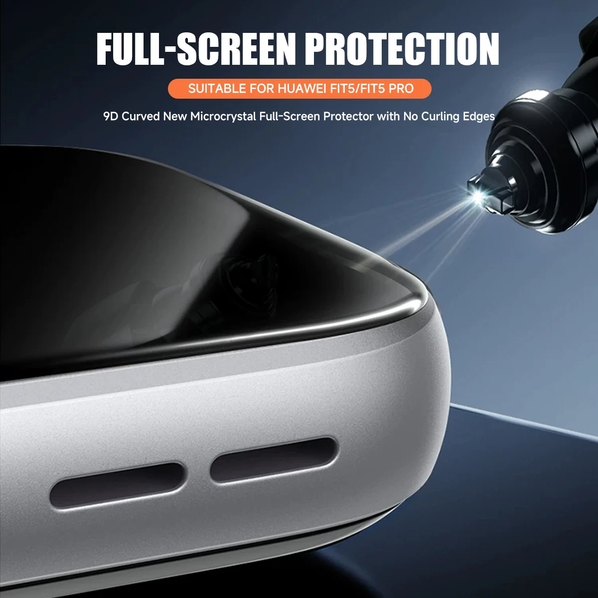 Ultra-HD 3D Curved Screen Protector for Smartwatches – Full Coverage Protective Film