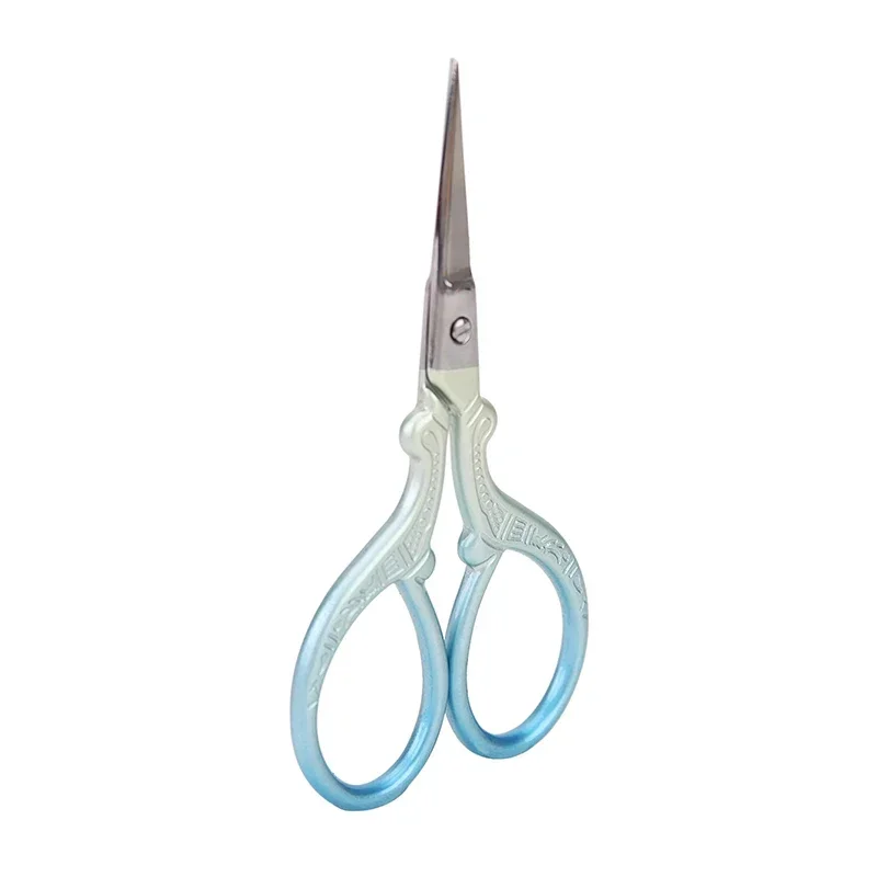 Gradient Cuticle Classic Vintage Embroidery Nail Art Storage Set with Retro Scissors And Manicure Tools Cutter