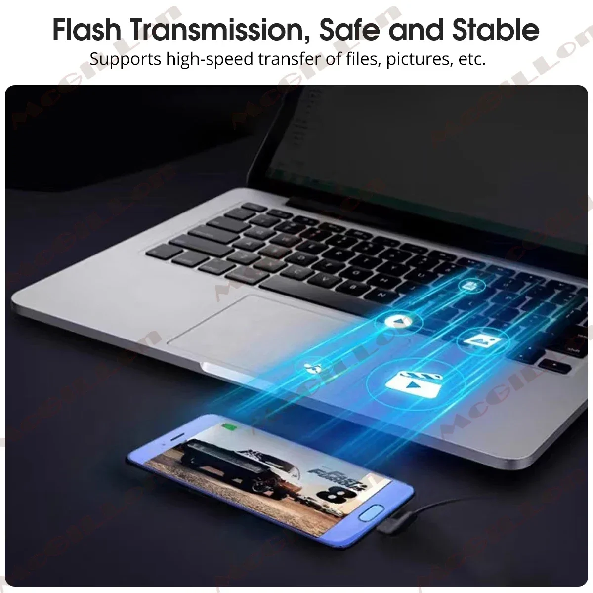McGiLLon 이중 팔꿈치 USB A-Type-C 데이터 케이블 위아래 왼쪽 및 오른쪽 측면 굽힘 90도 각도 자동차 전화 충전 케이블