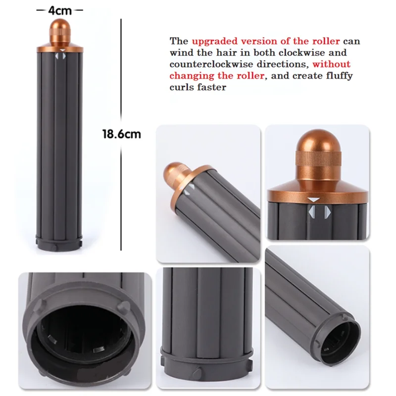 Hair Dryer 1PCS 2In1 Long Hair Curling Barrels 40MM Dyson Airwrap Supersonic Automatic Curling Attachment
