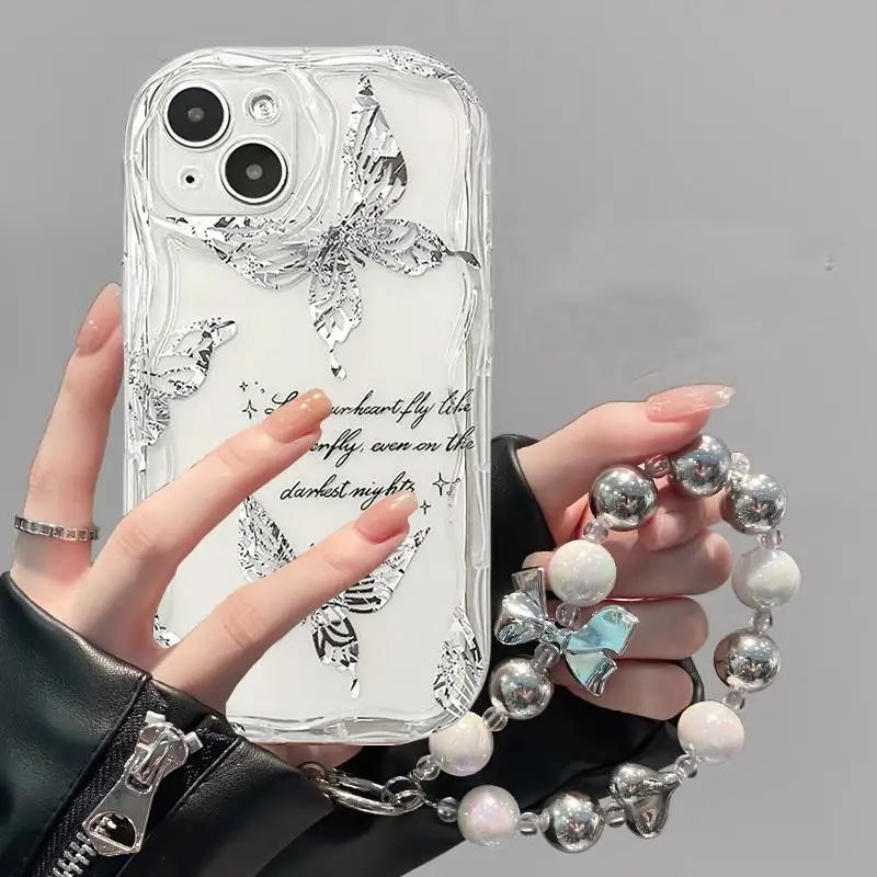Elegant Love Heart Bracelet Phone Case