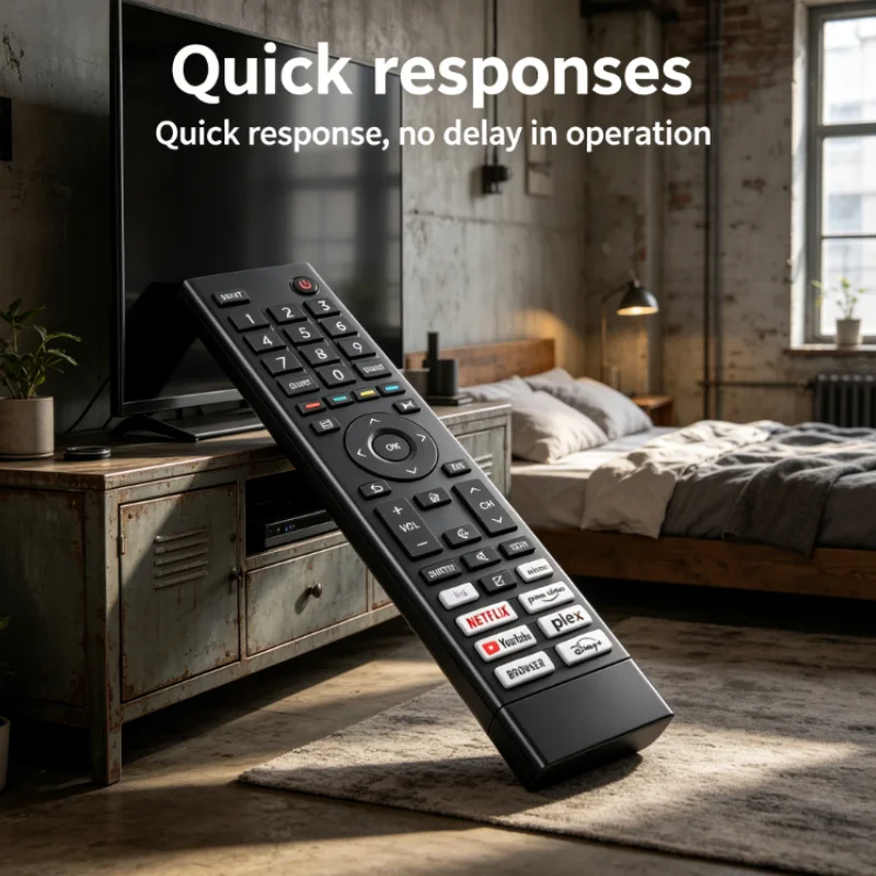 Hisense TV용 새 ERF3ZE80 IR 리모컨 교체품, ERF3ZA80 ERF3ZC80 ERF3ZB80과 호환, 음성 기능 없음