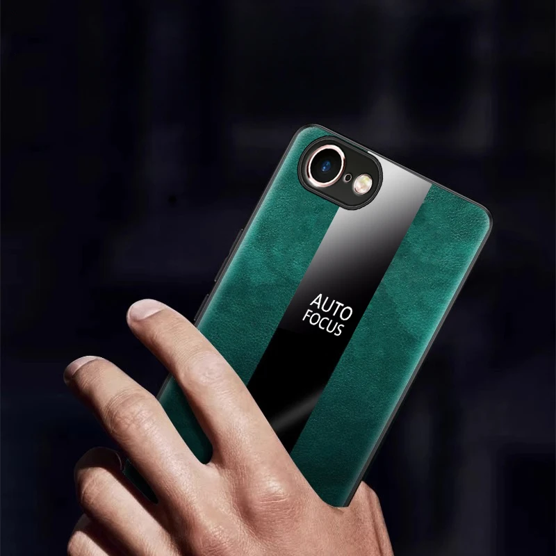 Luxury PU Leather Magnetic Ring Stand Shockproof Cover Bumper