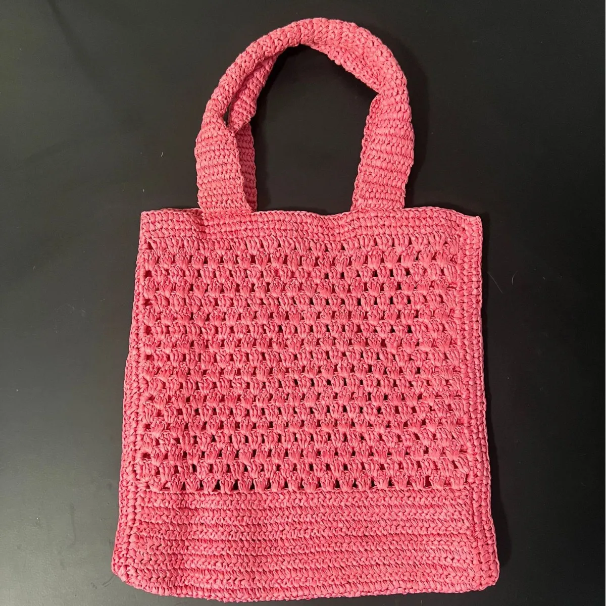 Women Straw Woven Tote Bag Summer Beach Bags Large Capacity Fashion Woven Handbag Simple with Travel Vacation