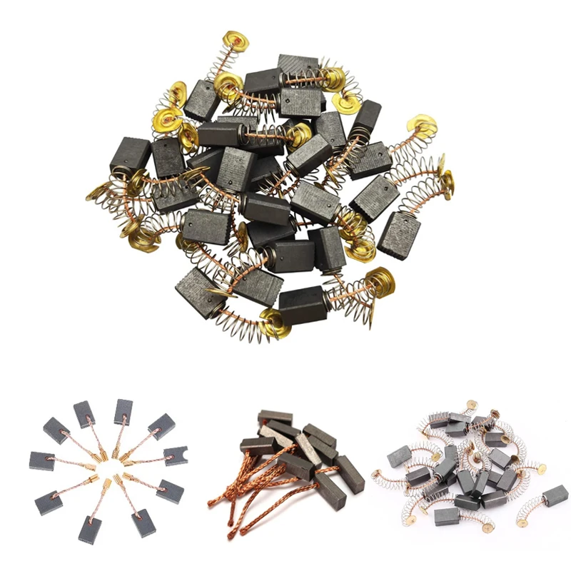 Escobillas de carbón para motores eléctricos, herramientas de grafito, super, 20 piezas|Accesorios para eléctricas|