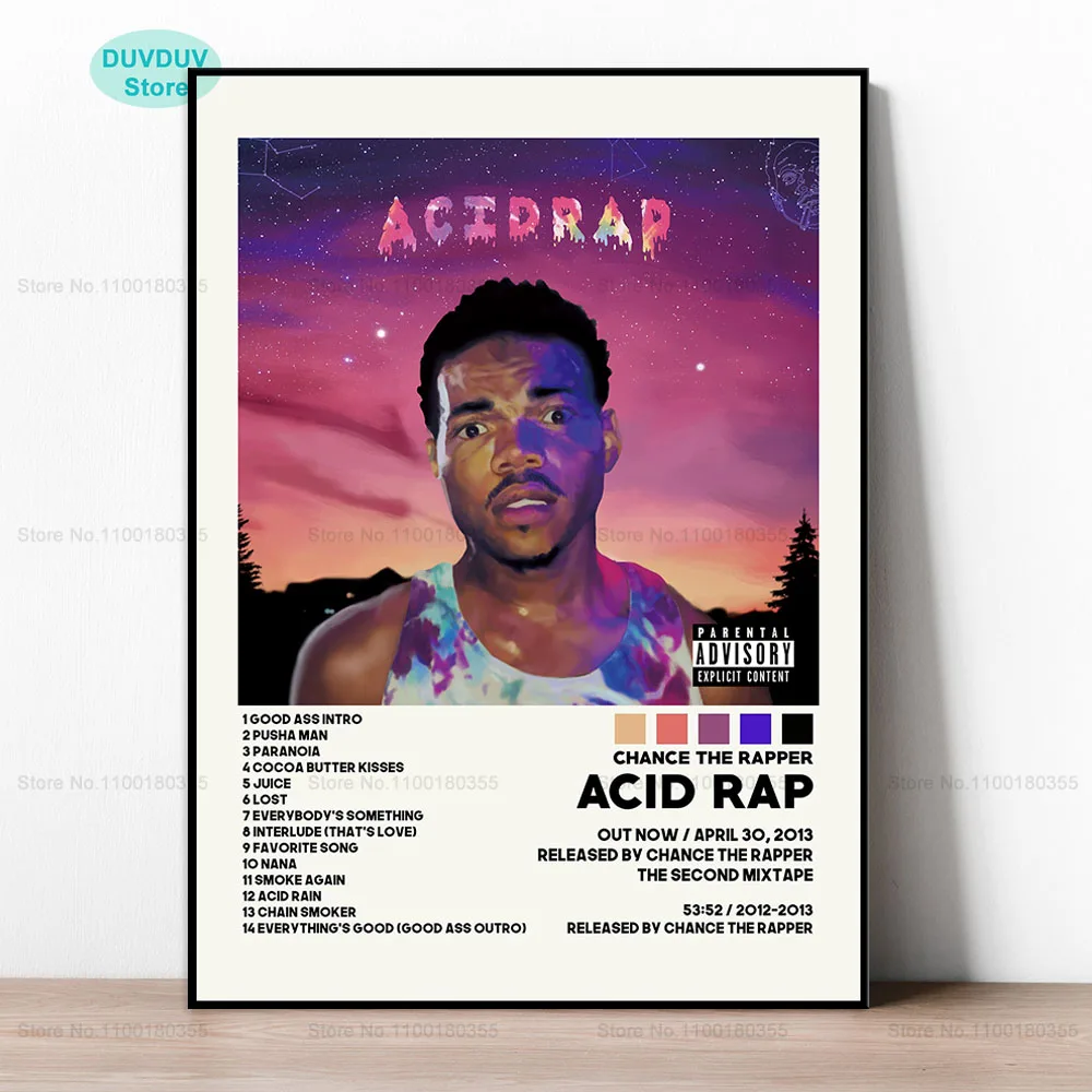 Музыкальный альбом Chance the Rapper Acid Rap рэпер певец Современная Картина на холсте
