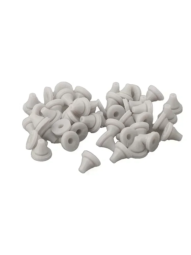 50pcs Replacement Shower Head Nozzles Spray Hole Silicone Nozzle White For 4mm Opening Size Shower Head Replace Parts 2