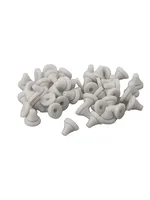 50pcs Replacement Shower Head Nozzles Spray Hole Silicone Nozzle White For 4mm Opening Size Shower Head Replace Parts 2