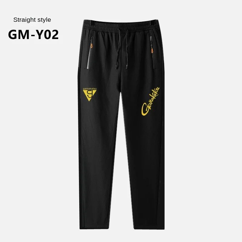 New Gamakatsu Pants Unisex Autumn Winter Outdoor Waterproof Plus Velvet Warm High Waist Elastic Thickened Fishing Trousers
