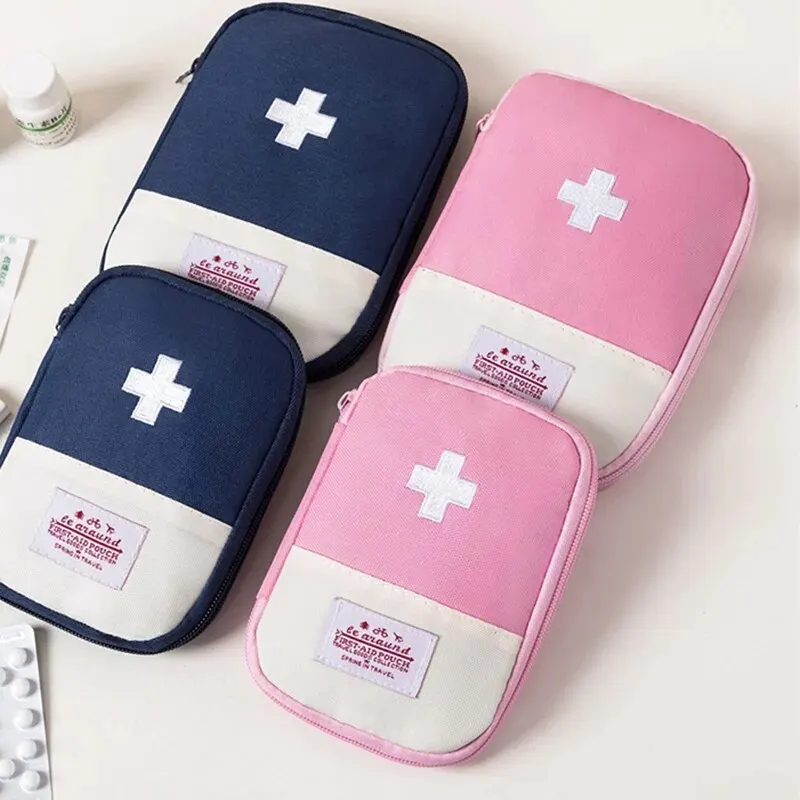 Business Trip Portable Medical Bag Outdoor Emergency Kit Portable Small Medicine Bag Home Storage Bag 1pc