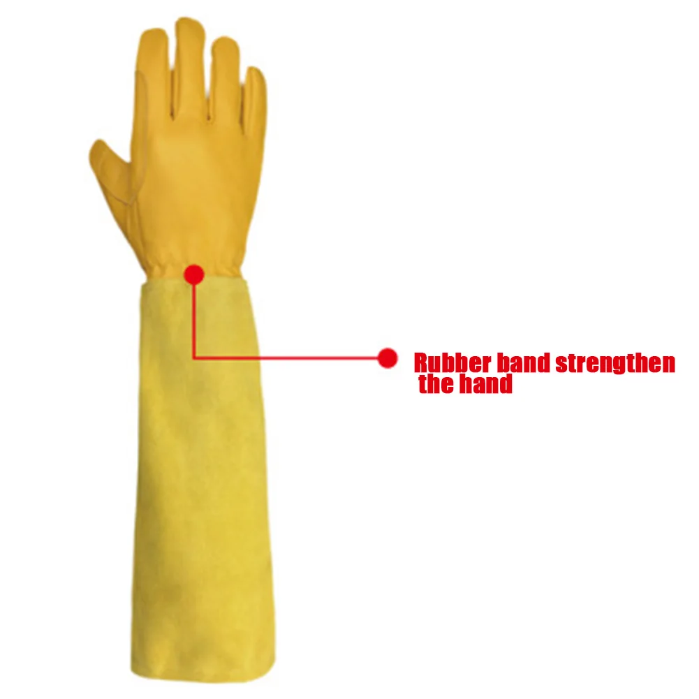 Description Picture 5 of item1 pair Long Gardening Gloves Rose Pruning Gloves Thorn Proof Garden Gloves with Long Forearm Protection Gauntlets M/L/XL TB Sale