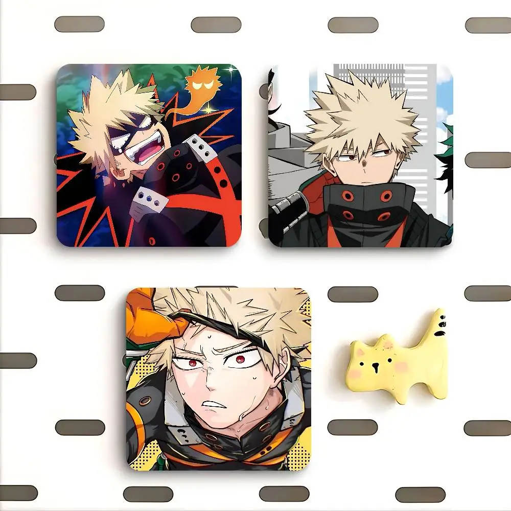Katsuki Bakugou Anime Acrylic Fridge Magnet Set - Creative Decorative Stickers