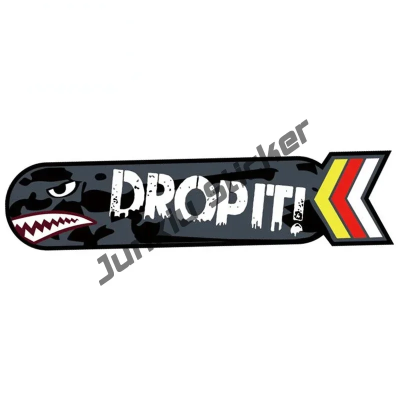Car Window Sticker Bomb Flying Tiger Shark Stickers Vinyl Motorcycle Decal Creative Graffiti Scuba Dive Grenada Attacking Shark Sticker