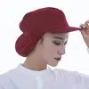 Kitchen Cooking Caps Food Service Hair Cover Restaurant Hotel Workshop Waiter Cap Cafe Bar Chef Hat Uniform Bakery Hat Women 5