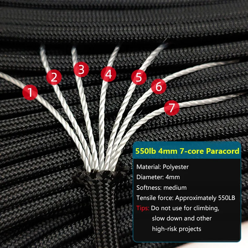 7 Stand Cores Paracord 3