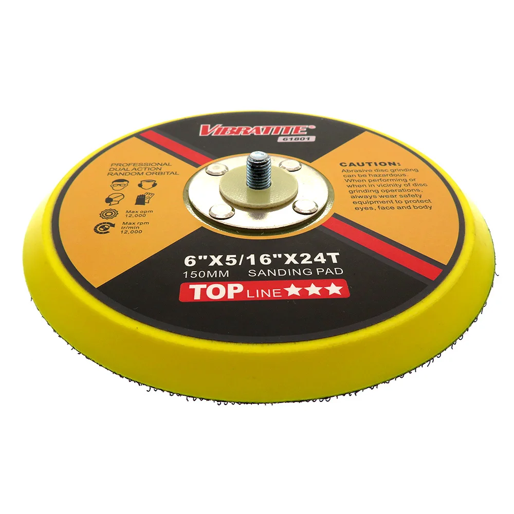 Almohadilla De Esponja Para Pulidora 150mm – Suave, Con Velcro, Reduce Vibración Y Ruido, Para Máquinas Eléctricas O Neumáticas