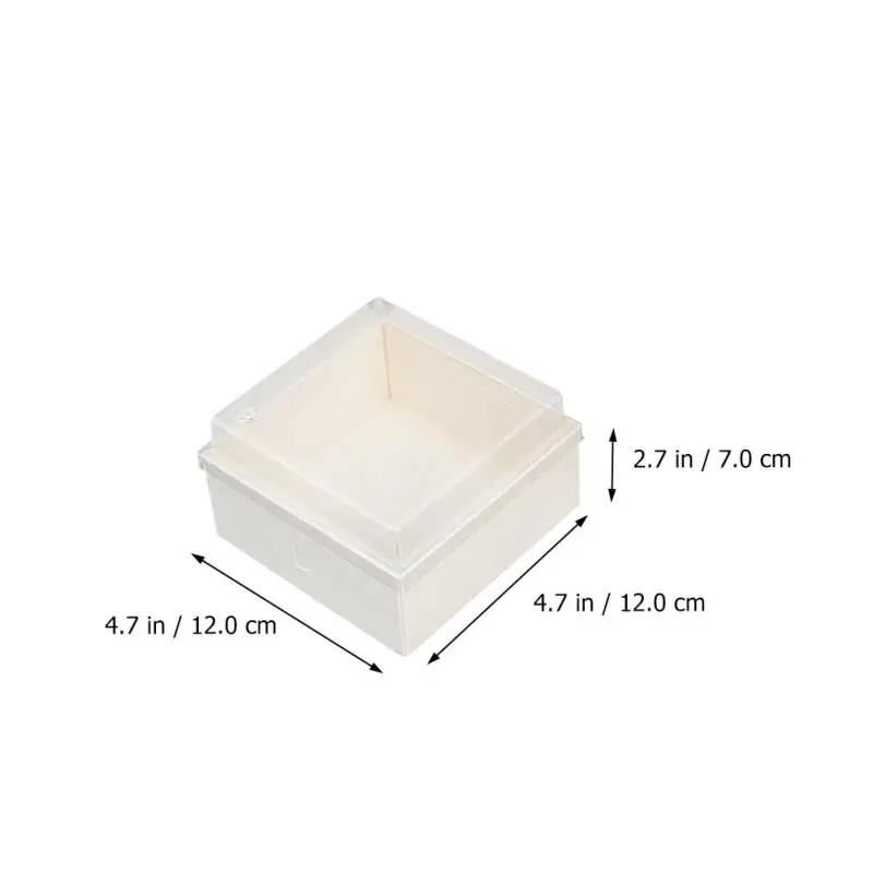 10pcs Disposable Cake Packaging Boxes with Clear Lids, Cupcake, Cookie, Bread, Burger T... - SKU DCPB2230 - UGI Packaging